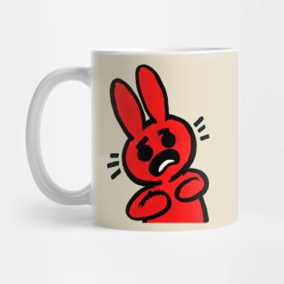 Scared Rabbit Mug